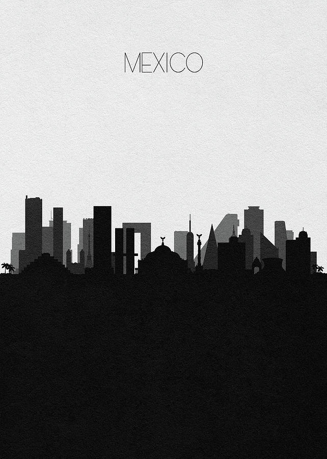 Mexico Cityscape Art Digital Art by Inspirowl Design