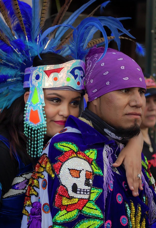 Mexico Day Parade NYC 9_15_19 Couple Photograph by Robert Ullmann