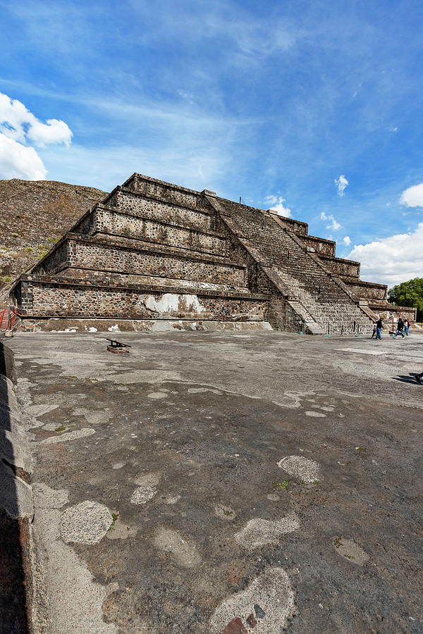 Mexico, San Juan Teotihuacan, Closeup Of Pyramid Of The Moon Digital Art by Claudia Uripos