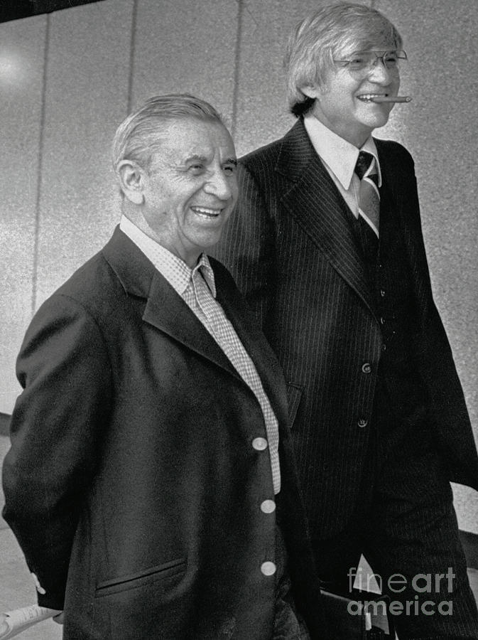 Meyer Lansky And David Rosen Standing Photograph by Bettmann