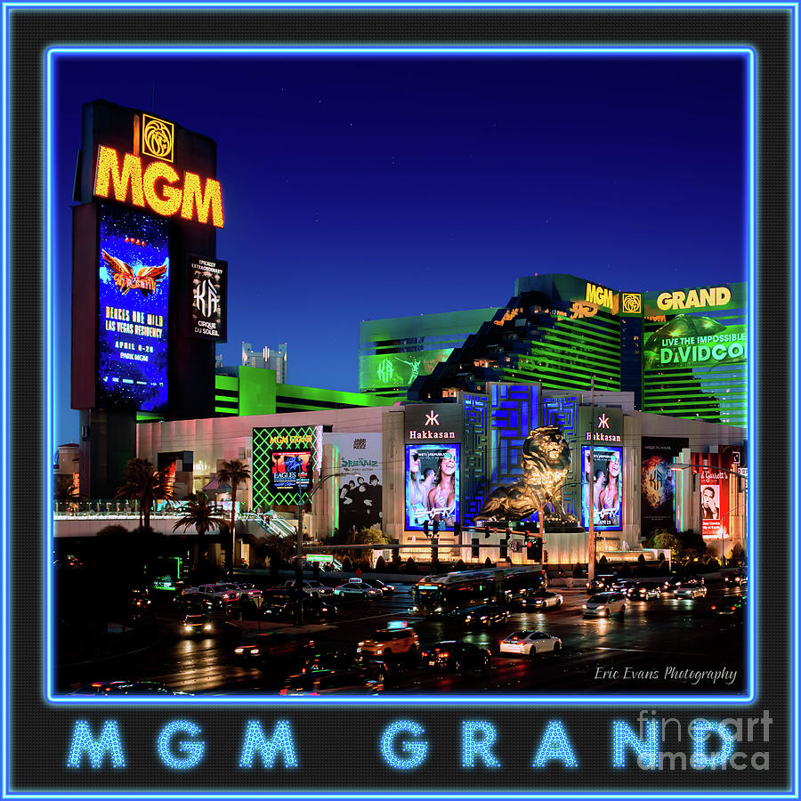 MGM Grand Gallery Button Photograph by Aloha Art