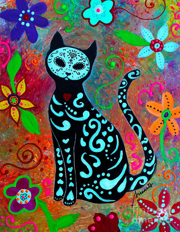 Cat Painting - Mi Gato Dulce by Pristine Cartera Turkus