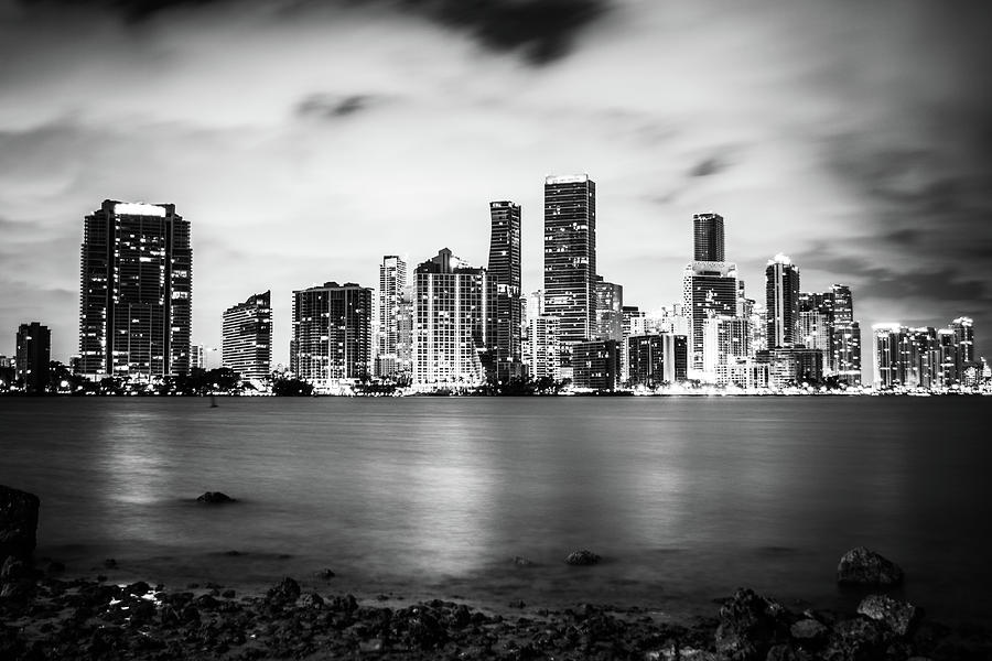 Miami Black and Night Photograph by Alex Santibanez - Fine Art America