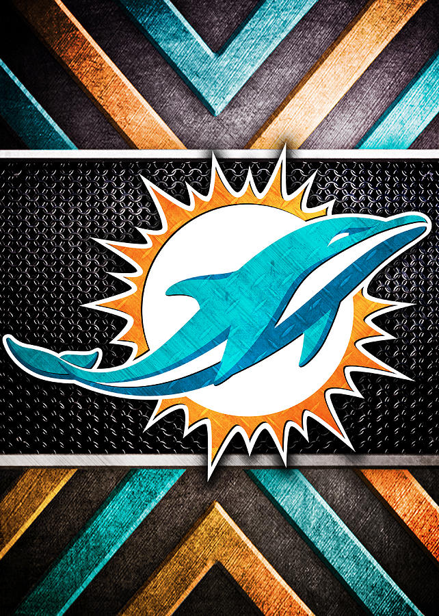 Miami Dolphins Logo Art. is a piece of digital artwork by William Ng which ...
