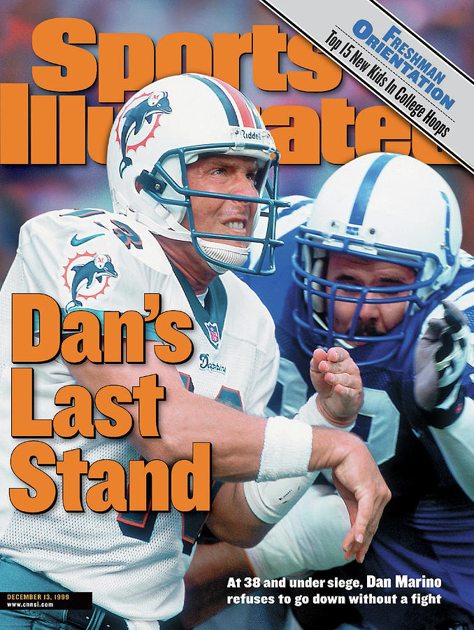 Miami Dolphins Qb Dan Marino... Sports Illustrated Cover Photograph by Sports Illustrated
