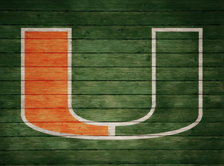 Miami Hurricanes Barn Door Mixed Media By Dan Sproul