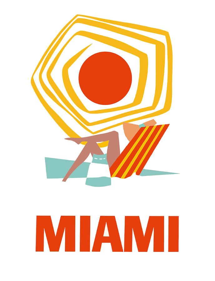 Miami Digital Art - Miami by Long Shot