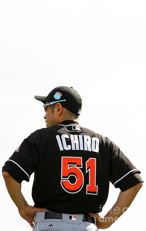 Miami Marlins Workout Photograph by Rob Foldy Miami Marlins Workout Photograph by Rob Foldy