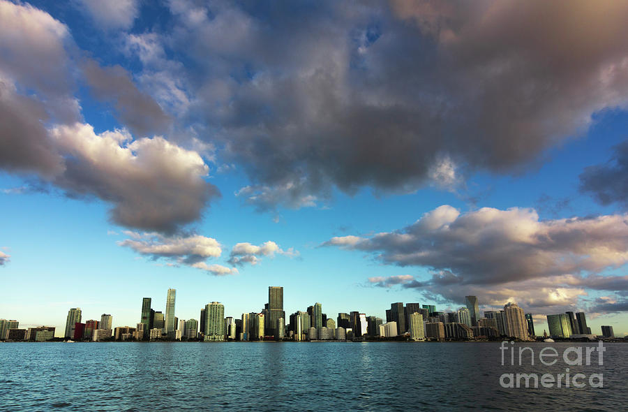 Miami Skyline  Cloudscape 2 Photograph