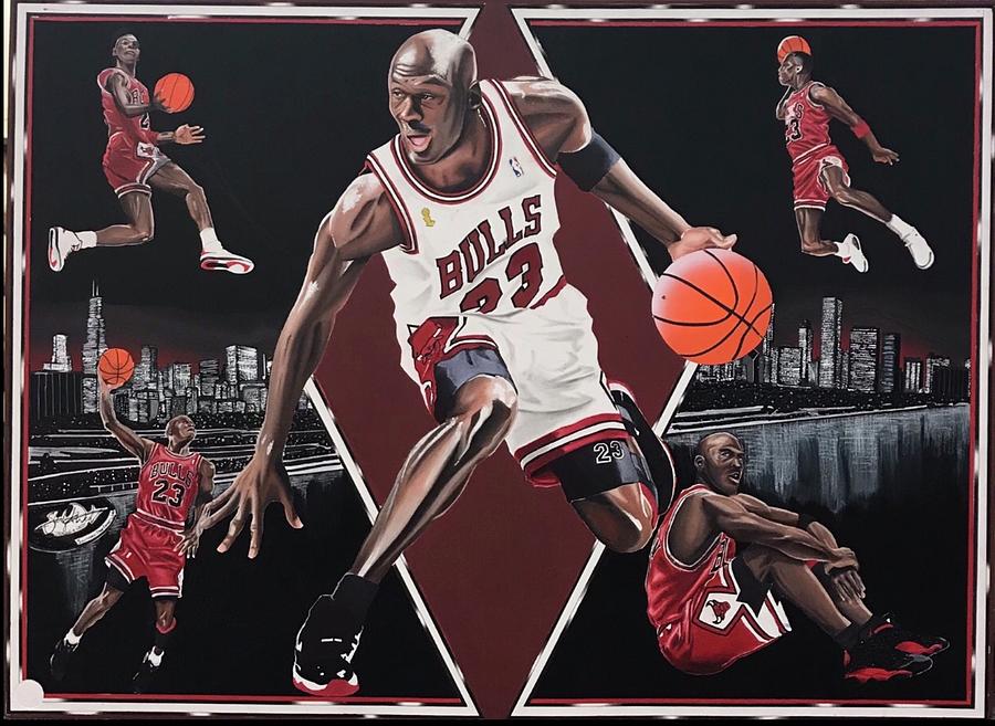 Michael J. Jordan Mixed Media by Sterling West - Fine Art America