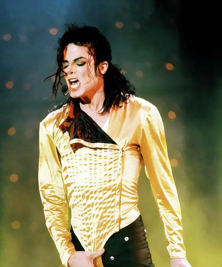 Michael Jackson - Onstage Canvas Print