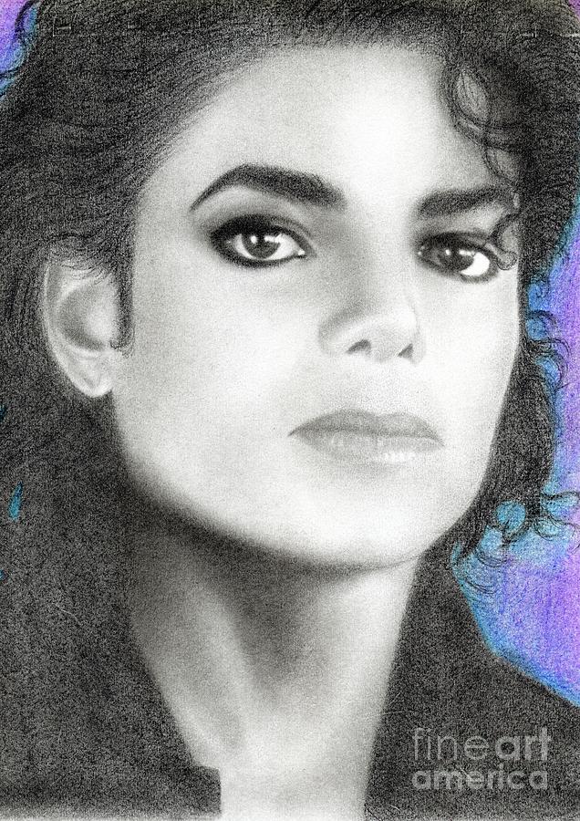 Michael Jackson #Twenty-five Drawing by Eliza Lo