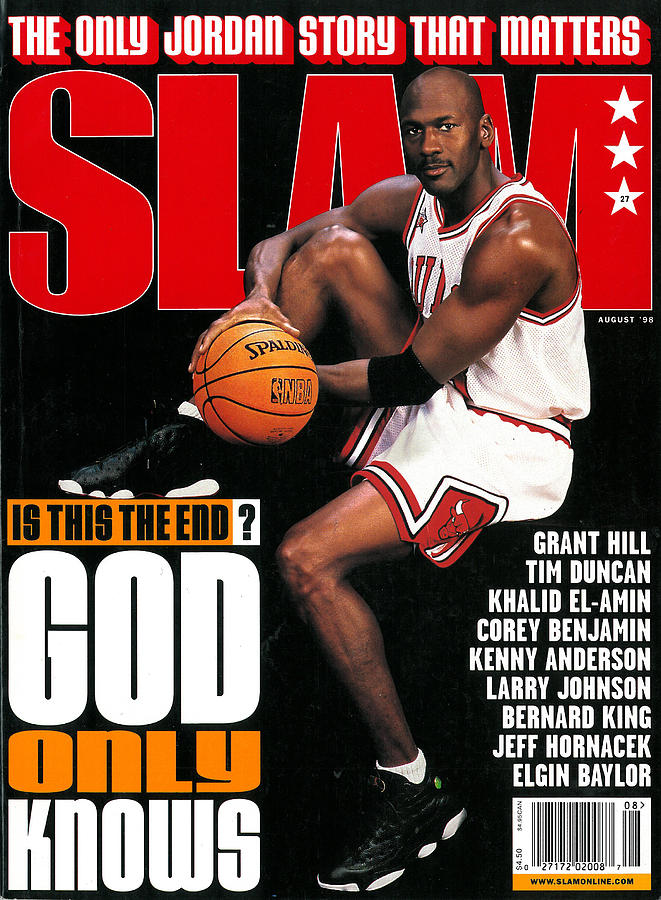 Michael Jordan Photograph - Michael Jordan: Is this End? God Only Knows SLAM Cover by Getty Images