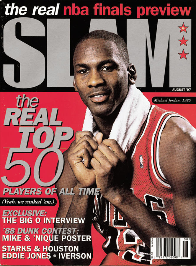 Michael Jordan: The Real Top 50 Players of All Time SLAM Cover Photograph by Getty Images