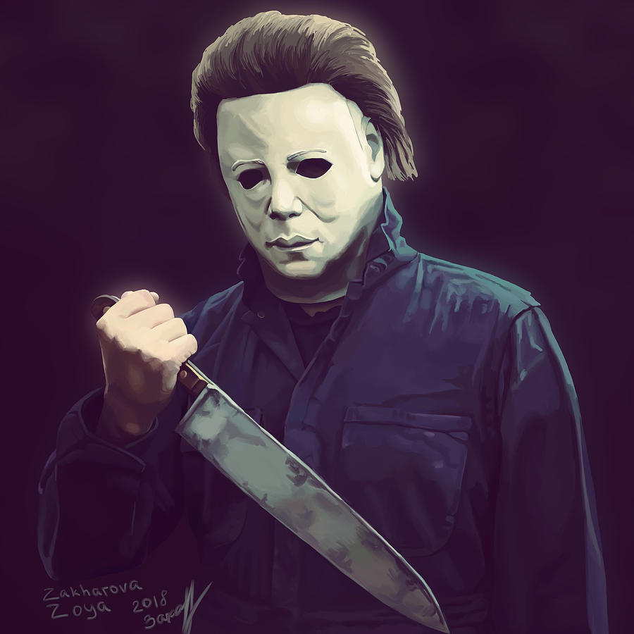 Michael Myers Digital Art - Michael Myers by Zoya Zakharova.