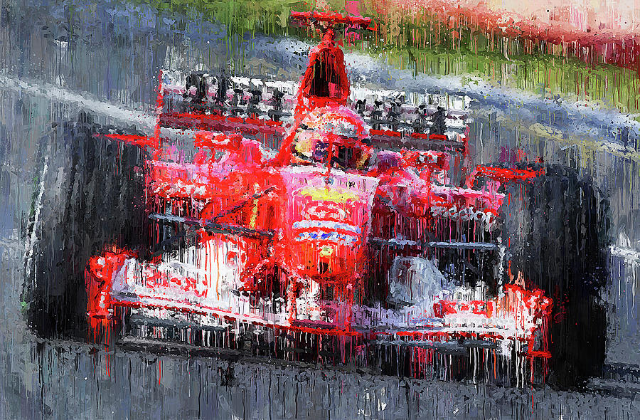 Michael Schumacher, Ferrari - 32 by Andrea Mazzocchetti Michael Schumacher, Ferrari - 32 by Andrea Mazzocchetti