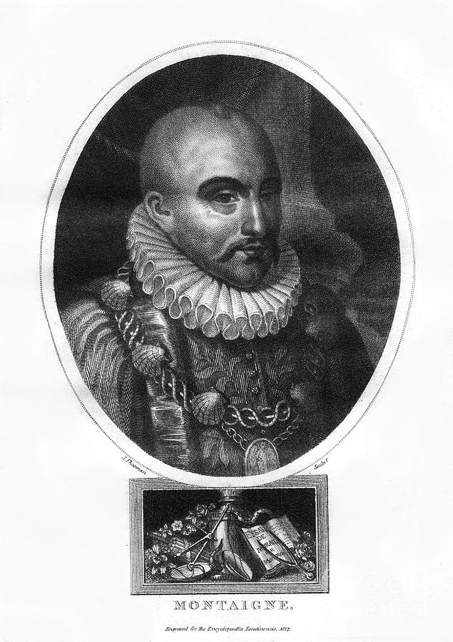 Michel Eyquem De Montaigne, French Drawing by Print Collector