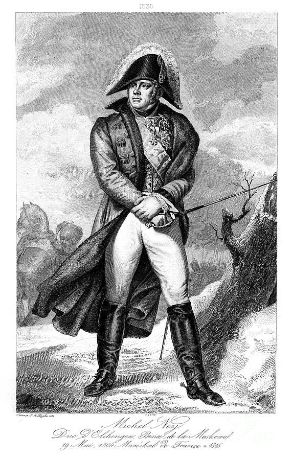 Michel Ney 1769-1815, Prince De La Drawing by Print Collector