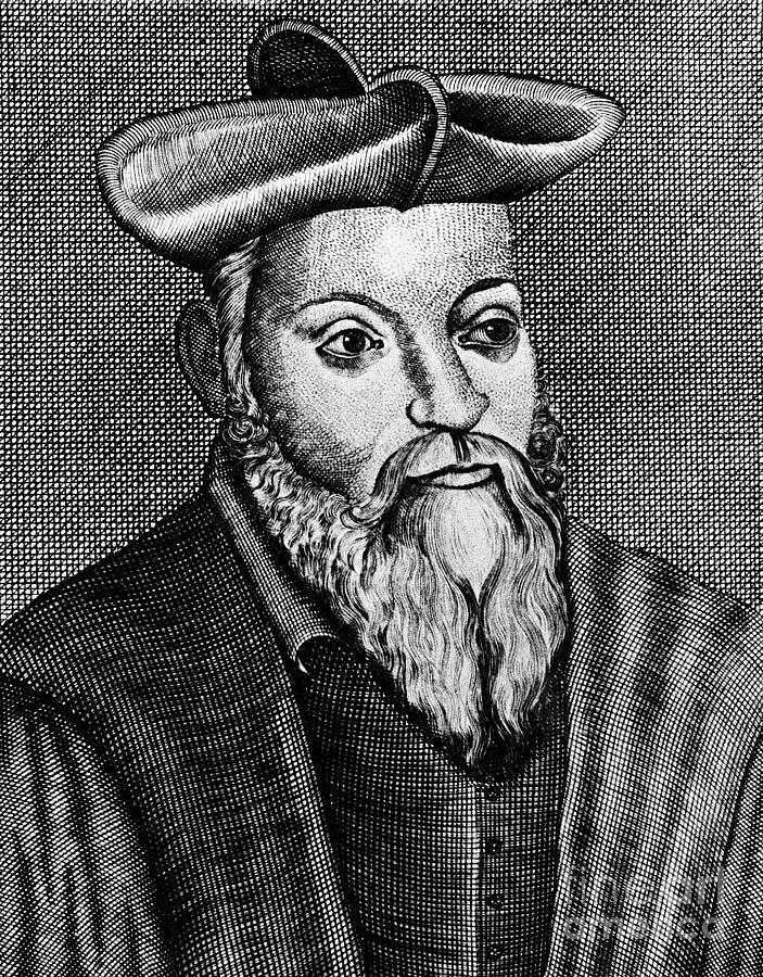Michel Nostradamus 1503-1556, French Drawing by Print Collector