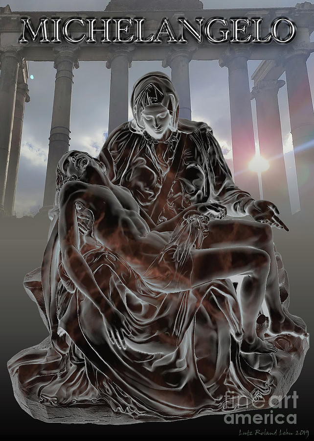 Michelangelo Roman Pieta 1 Digital Art by Lutz Roland Lehn