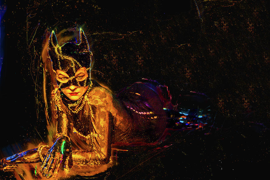 Michelle Pfeiffer, Catwoman Digital Art by Pheasant Run Gallery