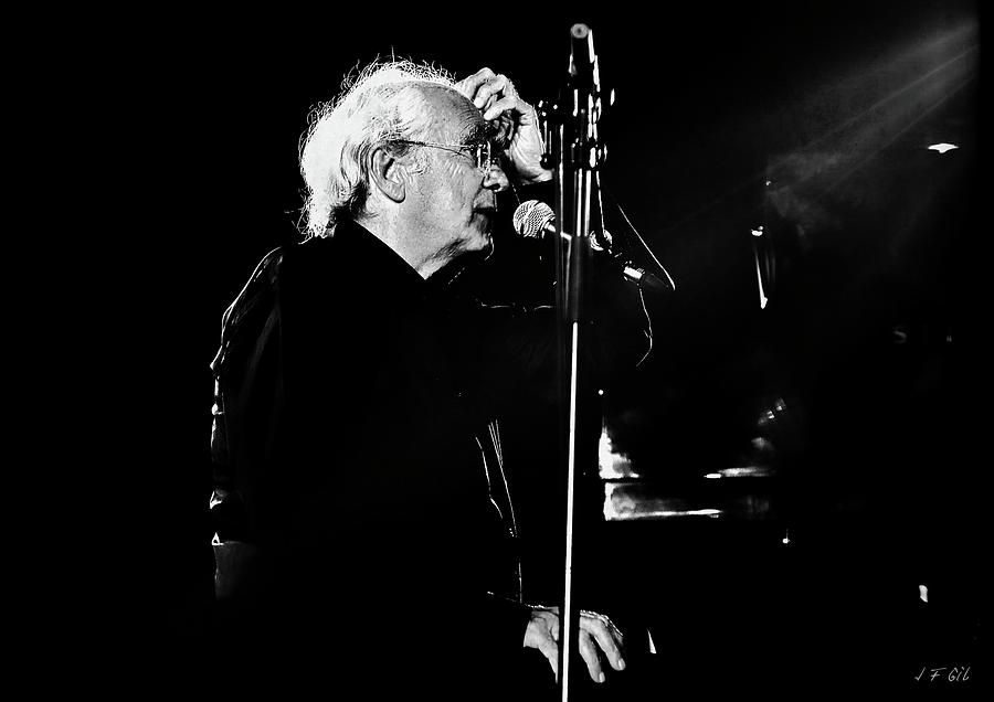 Michel Legrand - Black And White 2 Photograph by Jean Francois Gil