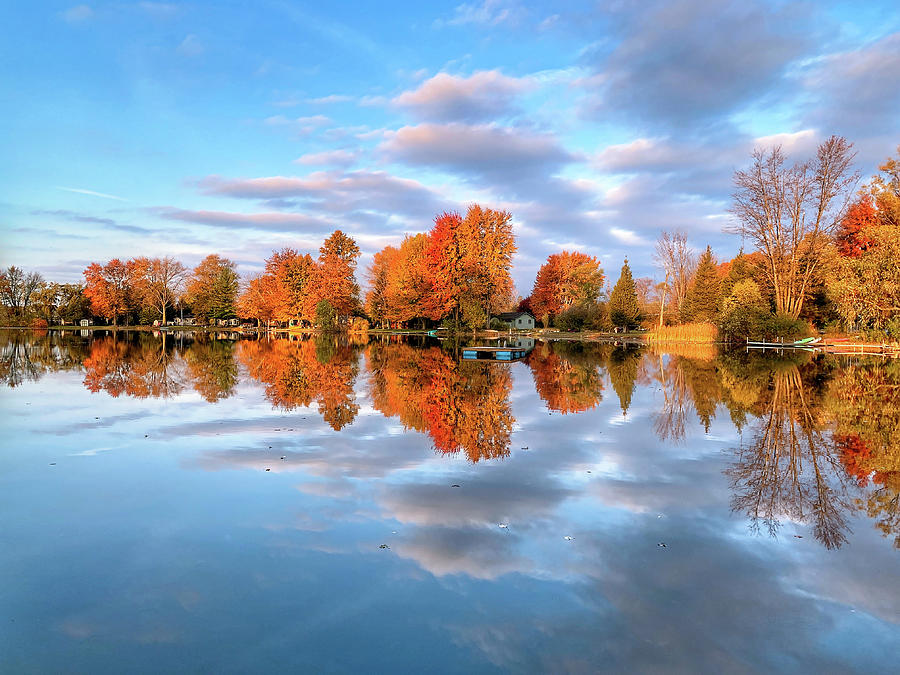 Michigan Autumn Reflections Photograph by Jill Love