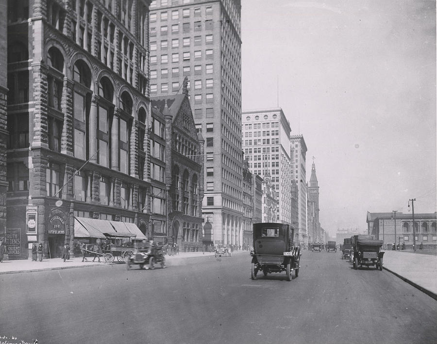 Michigan Ave., North From Congress Photograph by Chicago History Museum
