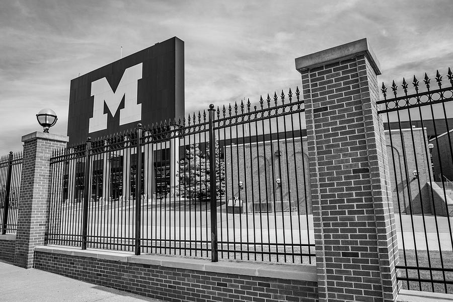Michigan Fence and Big House  Photograph by John McGraw