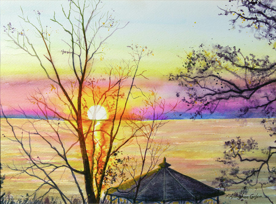Michigan Sunset Painting by Patricia Allingham Carlson