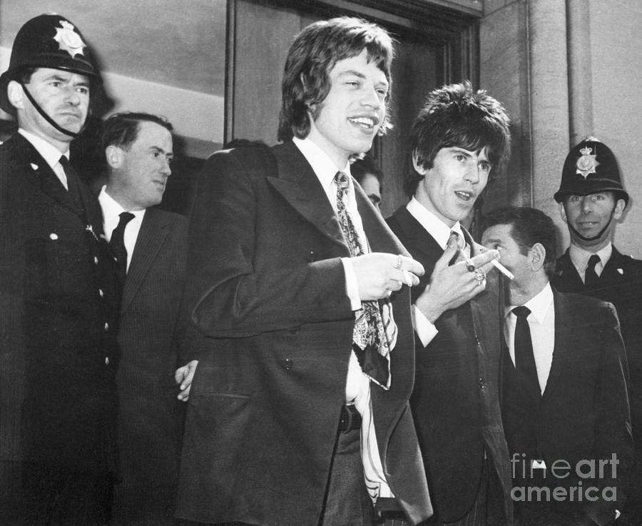 Mick Jagger Photograph - Mick Jagger And Keith Richards Leave by Bettmann