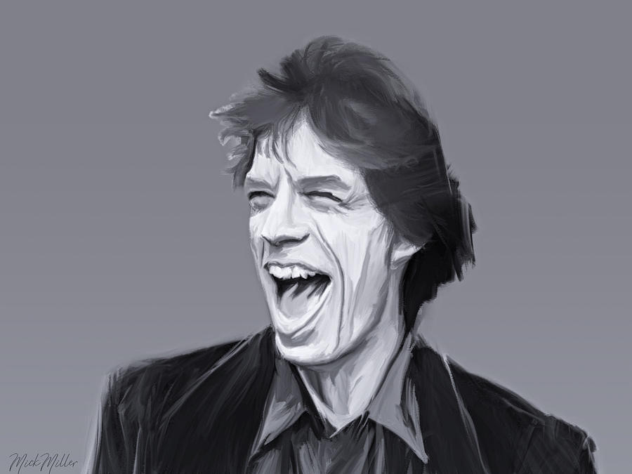 Mick Jagger Painting - Mick Jagger by Michael Miller