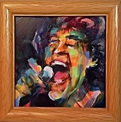 Mick Painting by Les Leffingwell