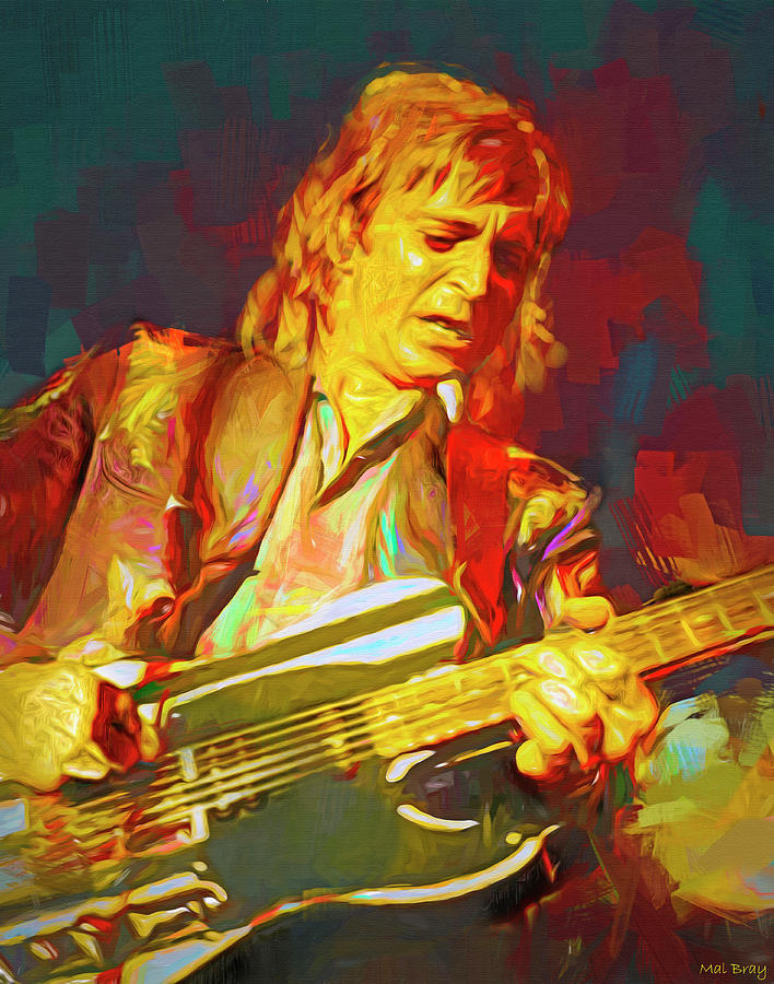 Mick Ronson Mixed Media by Mal Bray - Fine Art America