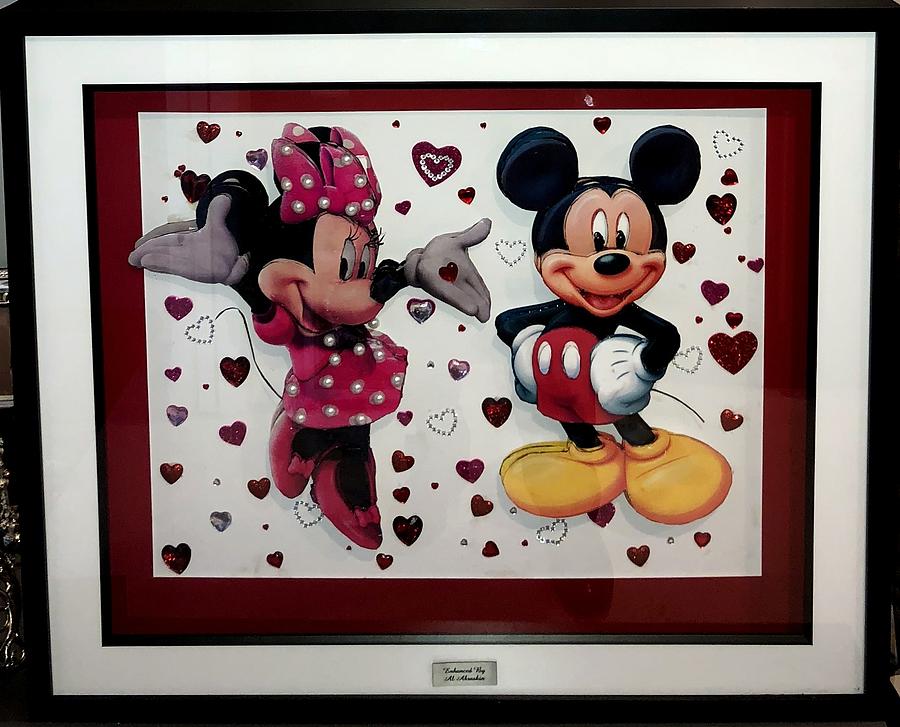 Mickey and Minnie Mixed Media by Alan Abraskin - Fine Art America