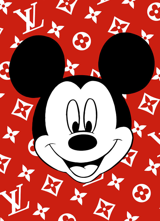 LV Mickey 3 â€” Gabriel Dishaw Louis Vuitton Mickey Mouse T Shirt, HD Png Dow...