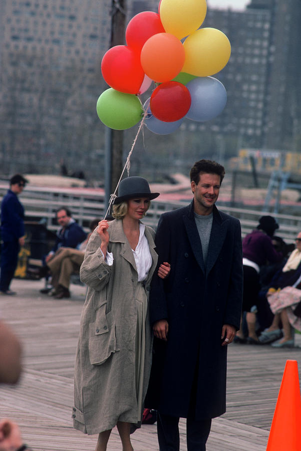 Mickey Rourke And Kim Basinger Filming Photograph by Art Zelin