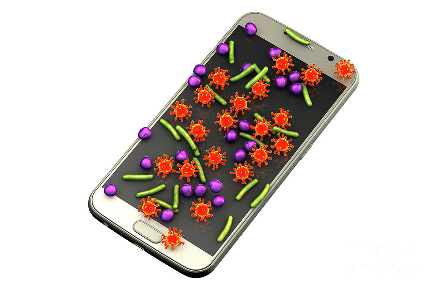 Microbes Found On Mobile Phone Photograph by Kateryna Kon/science Photo ...