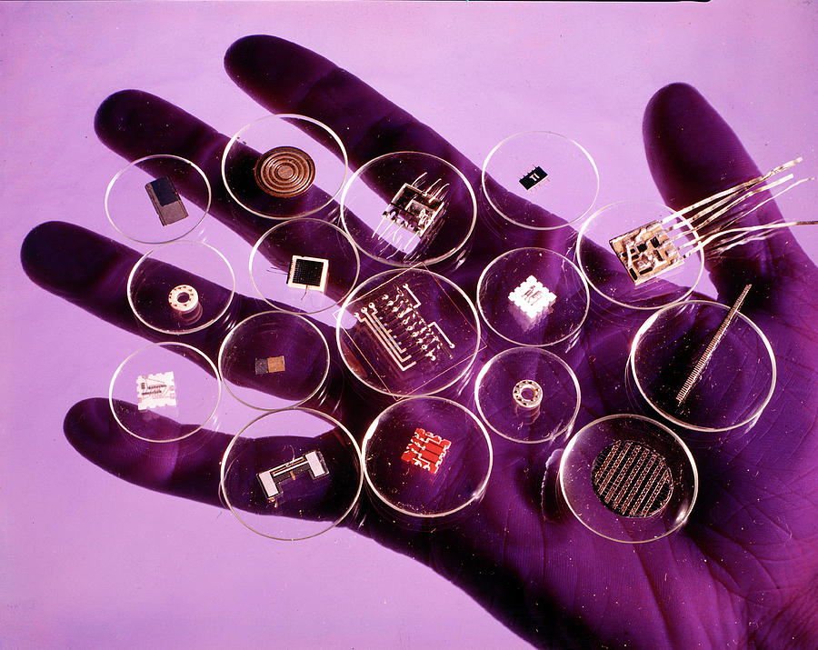Tool Photograph - Microelectronic Parts by Fritz Goro