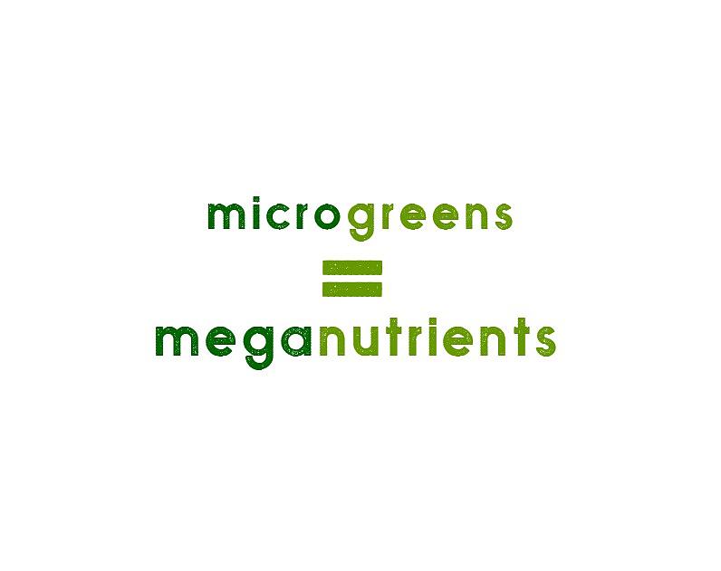 Microgeens and meganutrients - two greens Drawing by Charlie Szoradi