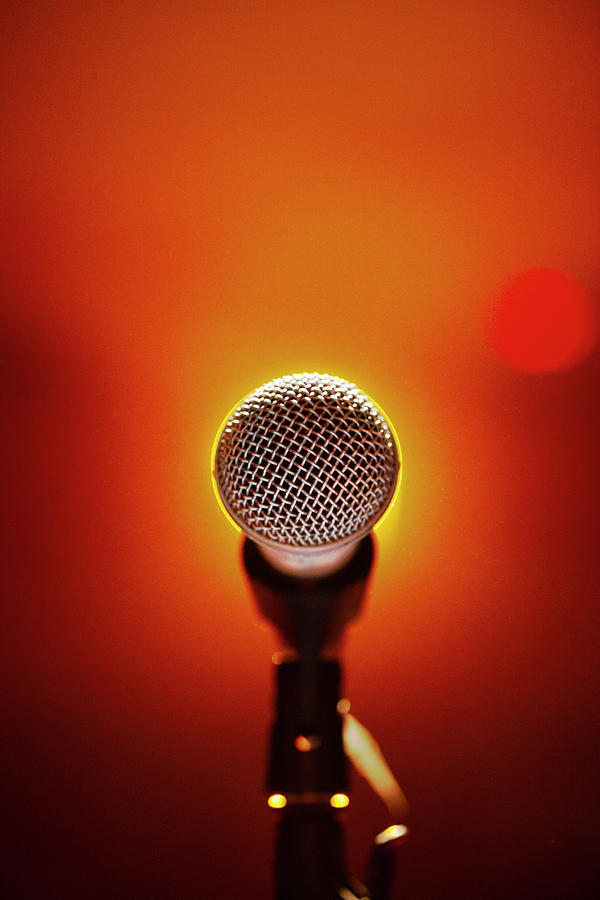 Microphone At A Concert Photograph by Henrik Sorensen