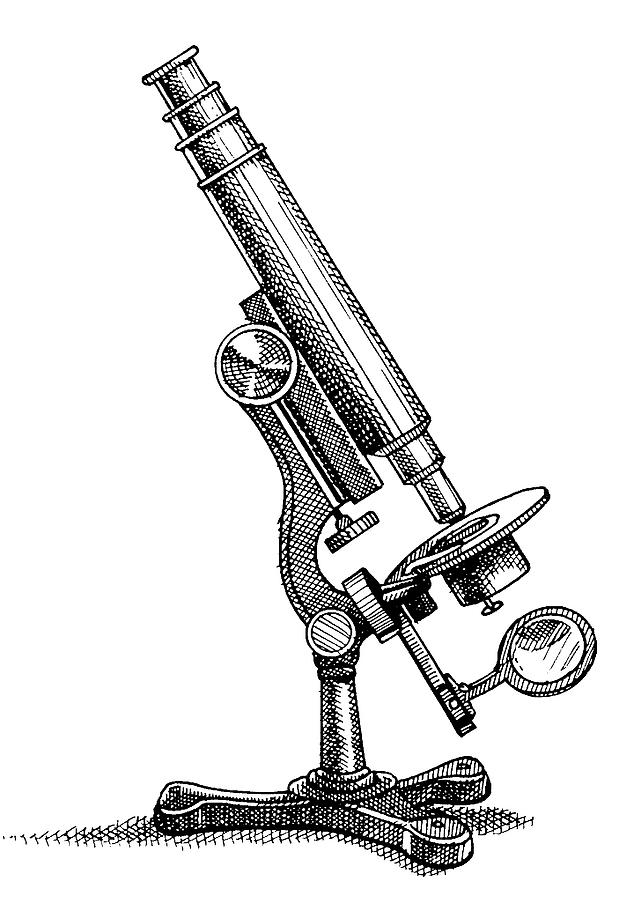Microscope Drawing by Dan Nelson Fine Art America