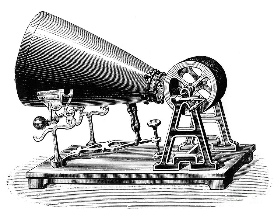 Mid-19th Century Phonautograph, C1880 Drawing by Print Collector