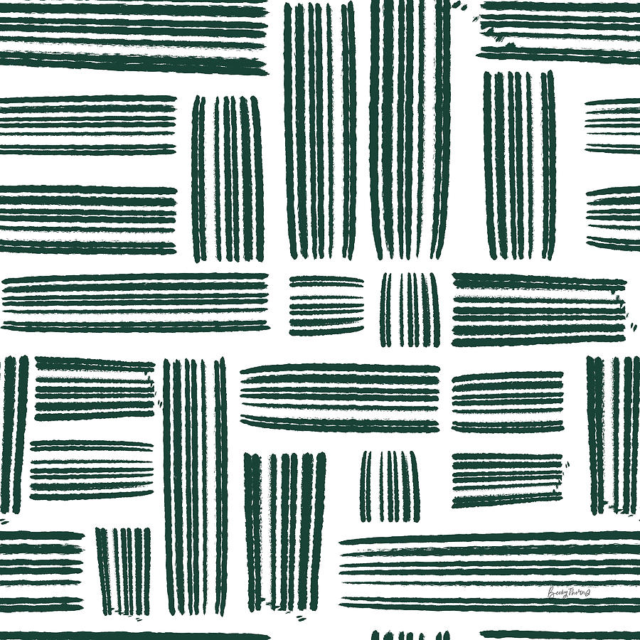 Pattern Drawing - Mid Century Modern Pattern IIia by Becky Thorns
