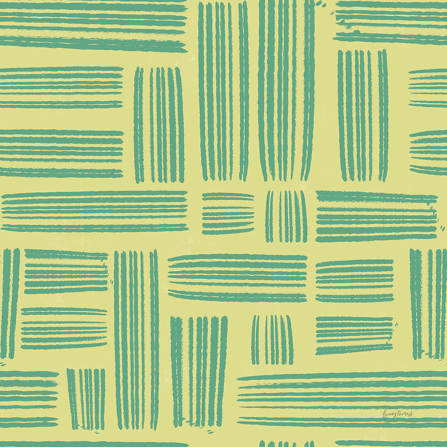 Pattern Drawing - Mid Century Modern Pattern IIic by Becky Thorns