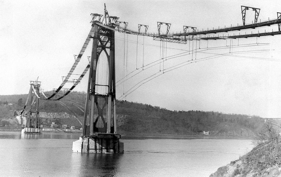 Mid-hudson Bridge Under Construction Photograph by New York Daily News Archive