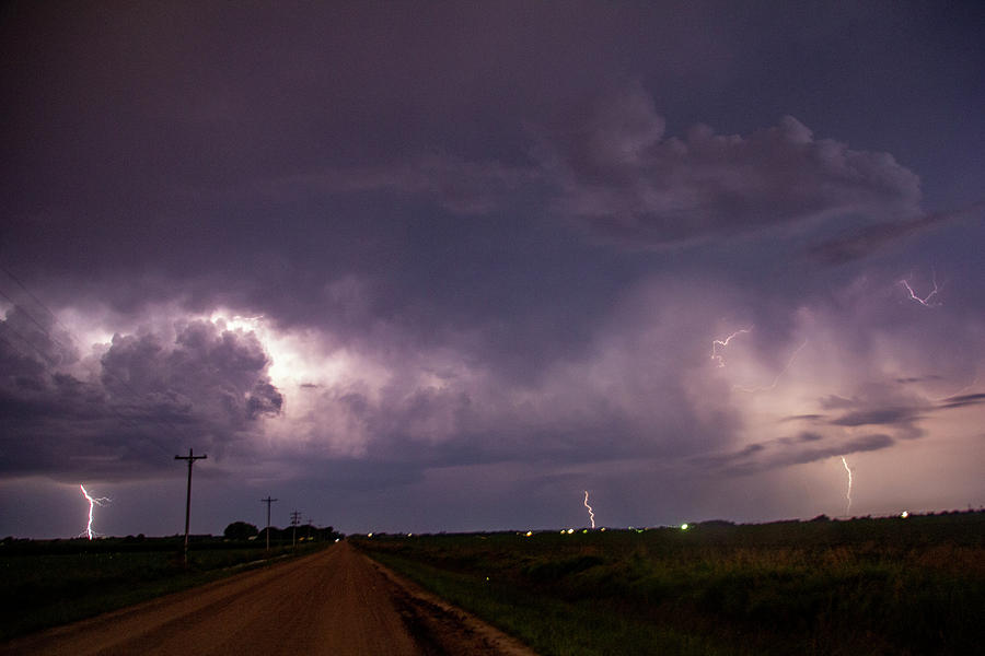 Mid July Nebraska Lightning 001 Photograph by Dale Kaminski