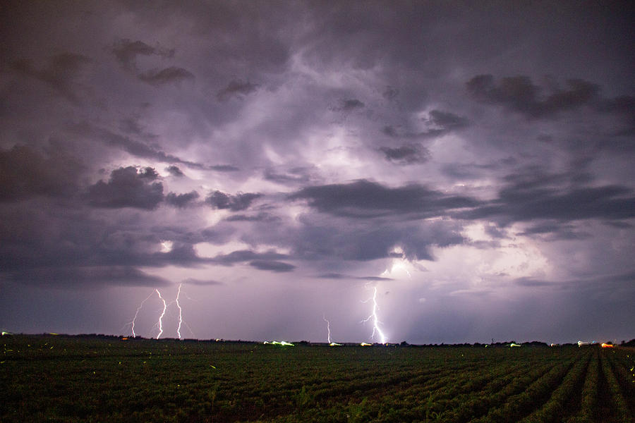Mid July Nebraska Lightning 003 Photograph by Dale Kaminski