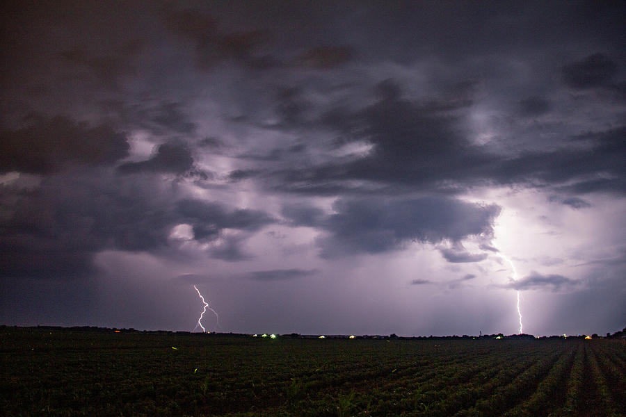 Mid July Nebraska Lightning 005 Photograph by Dale Kaminski