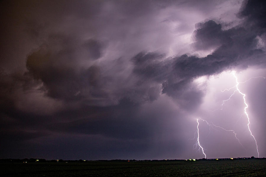 Mid July Nebraska Lightning 012 Photograph by Dale Kaminski